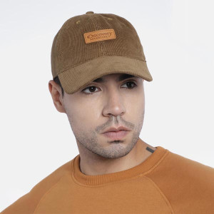 Discovery Unisex Brown Solid Baseball Cap